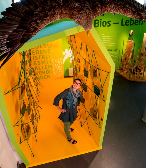 Ausstellung "Tunnel des Lebens" zeigt die Verbindungen der Lebewesen im Ökosystem Foto: V.Bohlmann