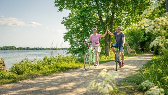 Radfahrer am Schaalsee